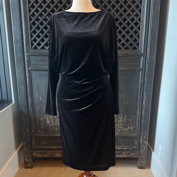 Ralph Lauren Black Long Sleeve Dress - Picture 1 of 7